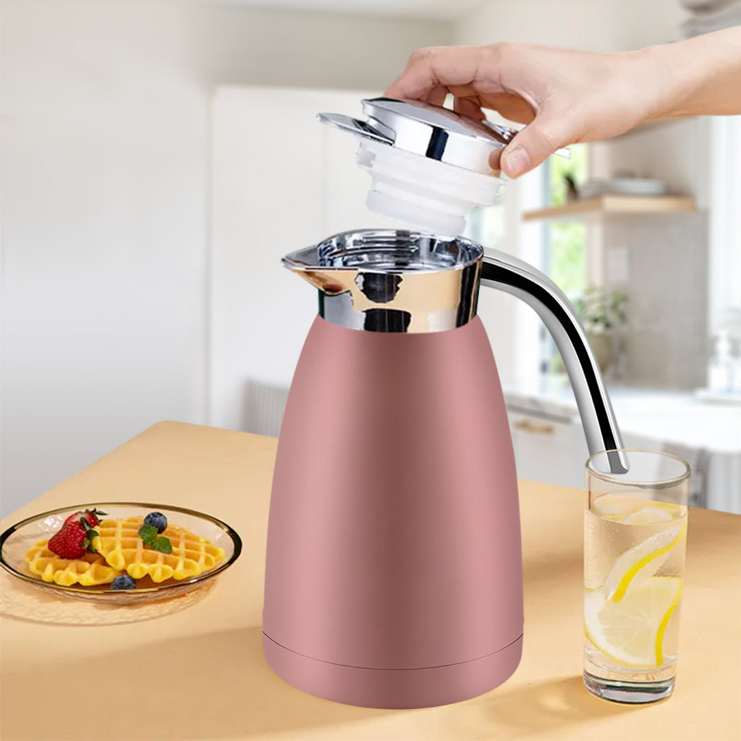 SOGA 1.8L Stainless Steel Insulated Vacuum Flask Water Bottle Pink