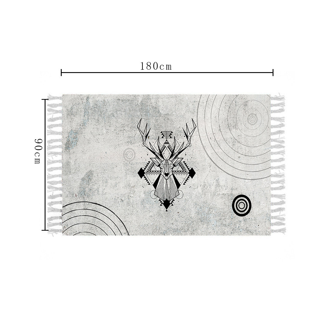 SOGA 2X 90cm Woven Minimalist Bedroom Area Rug Carpet, Home Decor