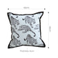 SOGA 45cm Throw Pillow White & Black Leopard Light Luxury Decorative Cushion for Living Room