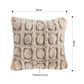 SOGA 2X 45cm Wabi-sabi Herringbone Plush Square Throw Pillow