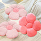 SOGA 2X Pink Flower Cushion Shaped for Floor and Sitting Throw Pillow