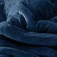 SOGA 2X Navy Blue Throw Blanket Warm Cozy Double Sided Thick Flannel Coverlet Fleece Bed Sofa Comforter