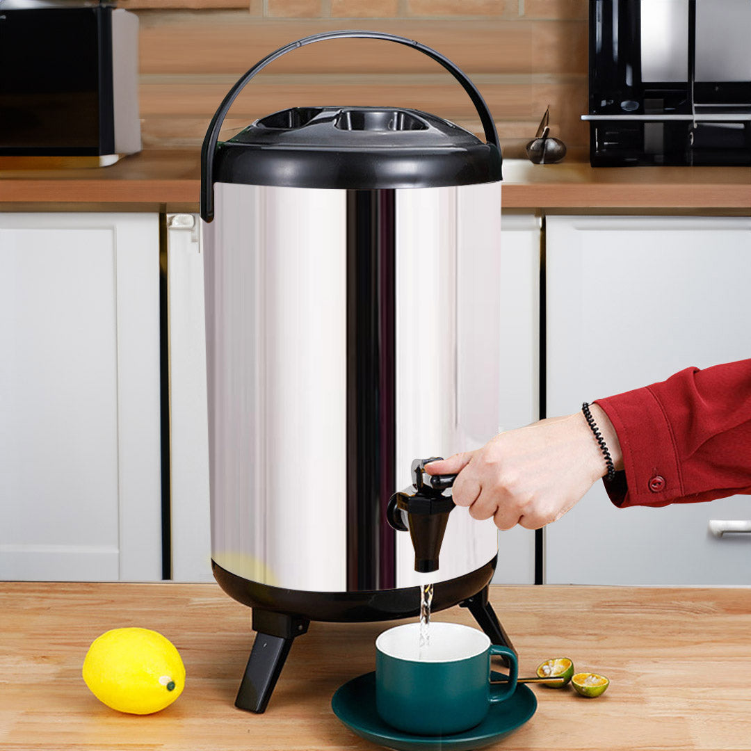 SOGA 16L Portable Insulated Cold/Heat Coffee Tea Beer Barrel Brew Pot With Dispenser