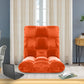 SOGA 4X Floor Recliner Folding Lounge Sofa Futon Couch Folding Chair Cushion Orange