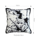 SOGA 50cm Throw Pillow Black and White Leopard Thick Premium Polyester Fiber for Home Decor