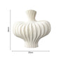 SOGA 25X24cm Small Matte White Ornament Vases Countertop Decoration Accessories Porch Crafts Home Decor