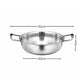Soga 20cm Premium Silver Seafood Dry Pot Stockpot Versatile and Durable Kitchen Essential