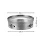 SOGA 28cm Hammered Texture Dry Pot in Natural Silver Color, a Kitchen Essential