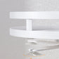 SOGA 3 Tier Steel White Round Rotating Multi-Function Kitchen Portable Storage Spice Seasoning Kitchen Countertop Organiser Shelf