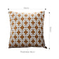 SOGA 2X 50cm Brown Checkered Chain Jacquard Square Pillow Decorative Cushion for Home Decor