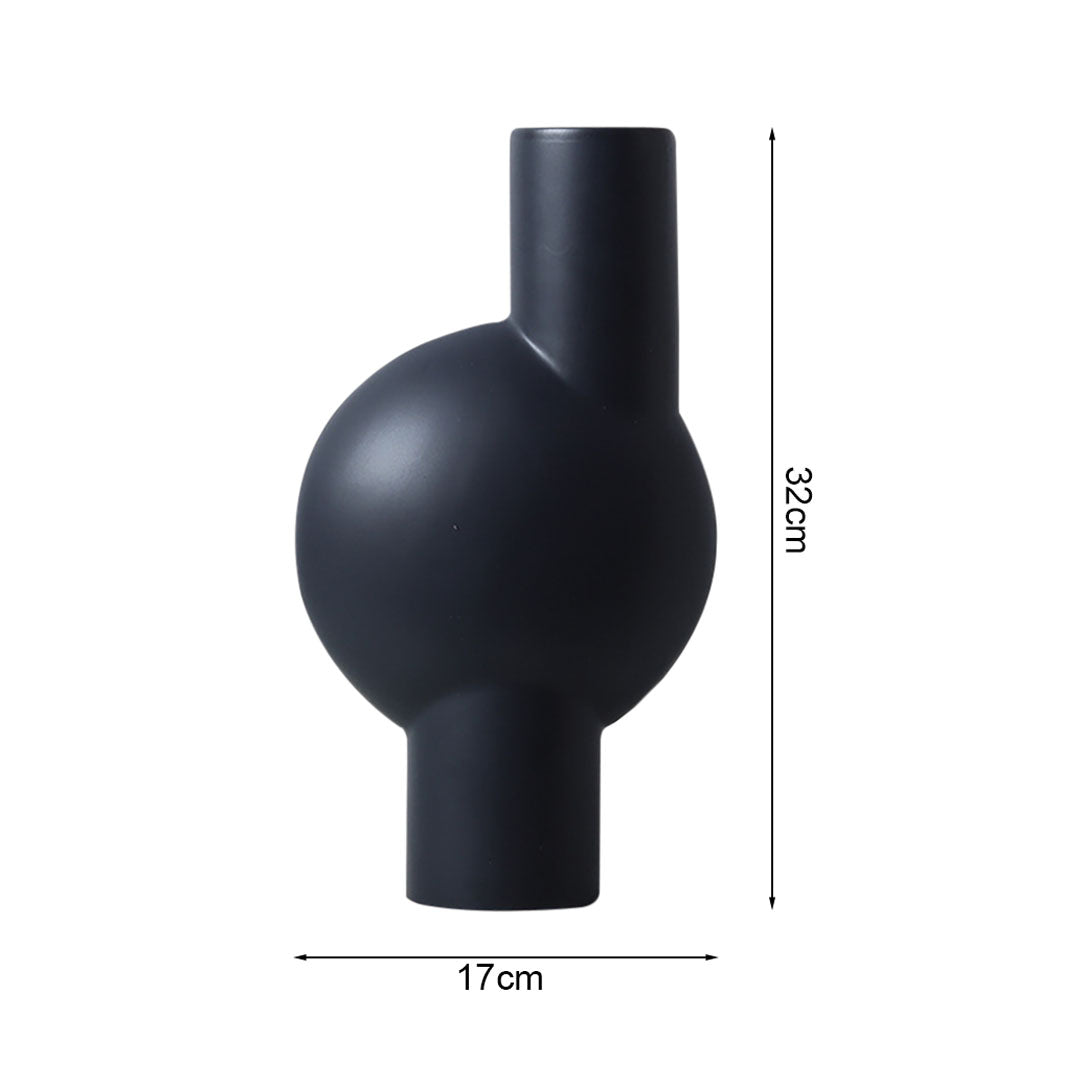 SOGA 17x632cm Medium Ornament a modern abstract vase decorative object unique shape with narrow neck for Home Decor