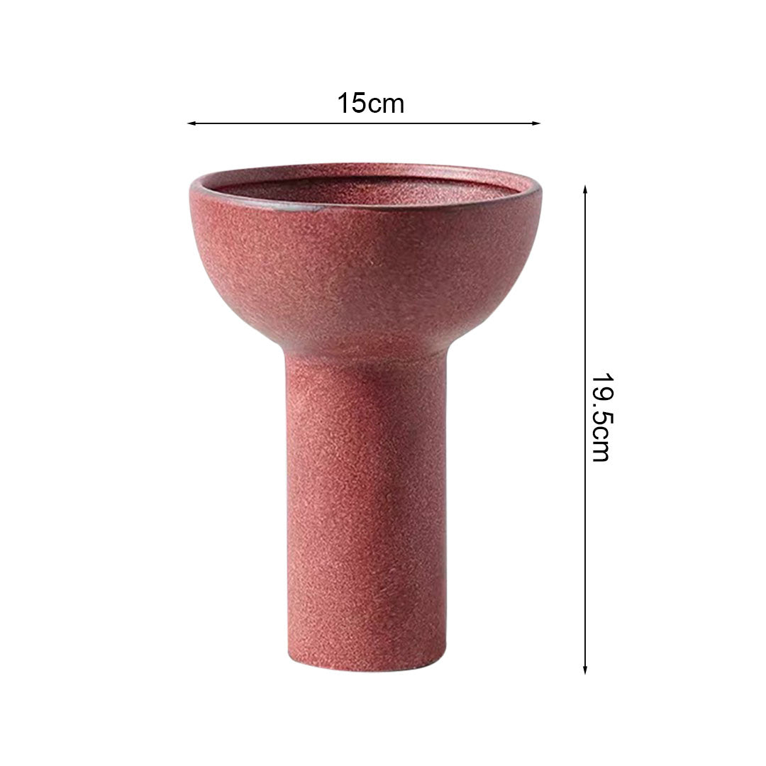 SOGA 15x19.5cm Ornament Minimalist Nordic Versatile Ceramic Vase Modern Luxury Decorative for Home Decor
