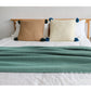 SOGA Green Tassel Fringe Knitting Blanket Warm Cozy Woven Cover Couch Bed Sofa Home Decor
