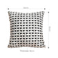 SOGA 50cm Black & White Pattern Throw Pillow Thick Comfort Pro Polyester Fiber Cotton for Home Decor