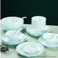 SOGA Light Blue Japanese Style Ceramic Dinnerware Crockery Soup Bowl Plate Server Kitchen Home Decor Set of 10