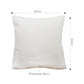 SOGA 50cm White Throw Pillow Premium Polyester Fiber and Cotton for Home Decor
