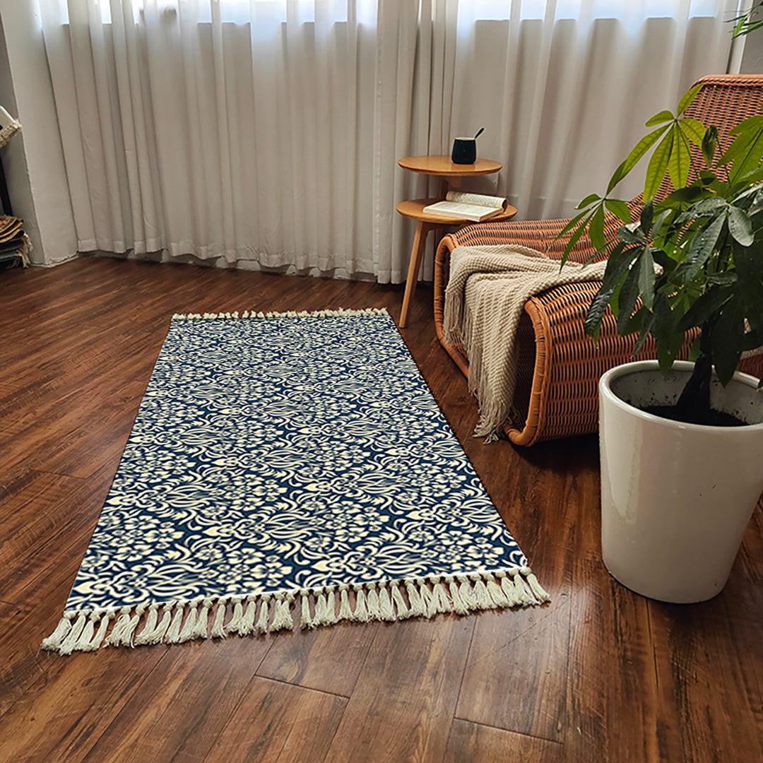 SOGA 90cm Cotton Polyester Vintage Area Rugs Living Room Hallway Floor Kitchen, Home Decor