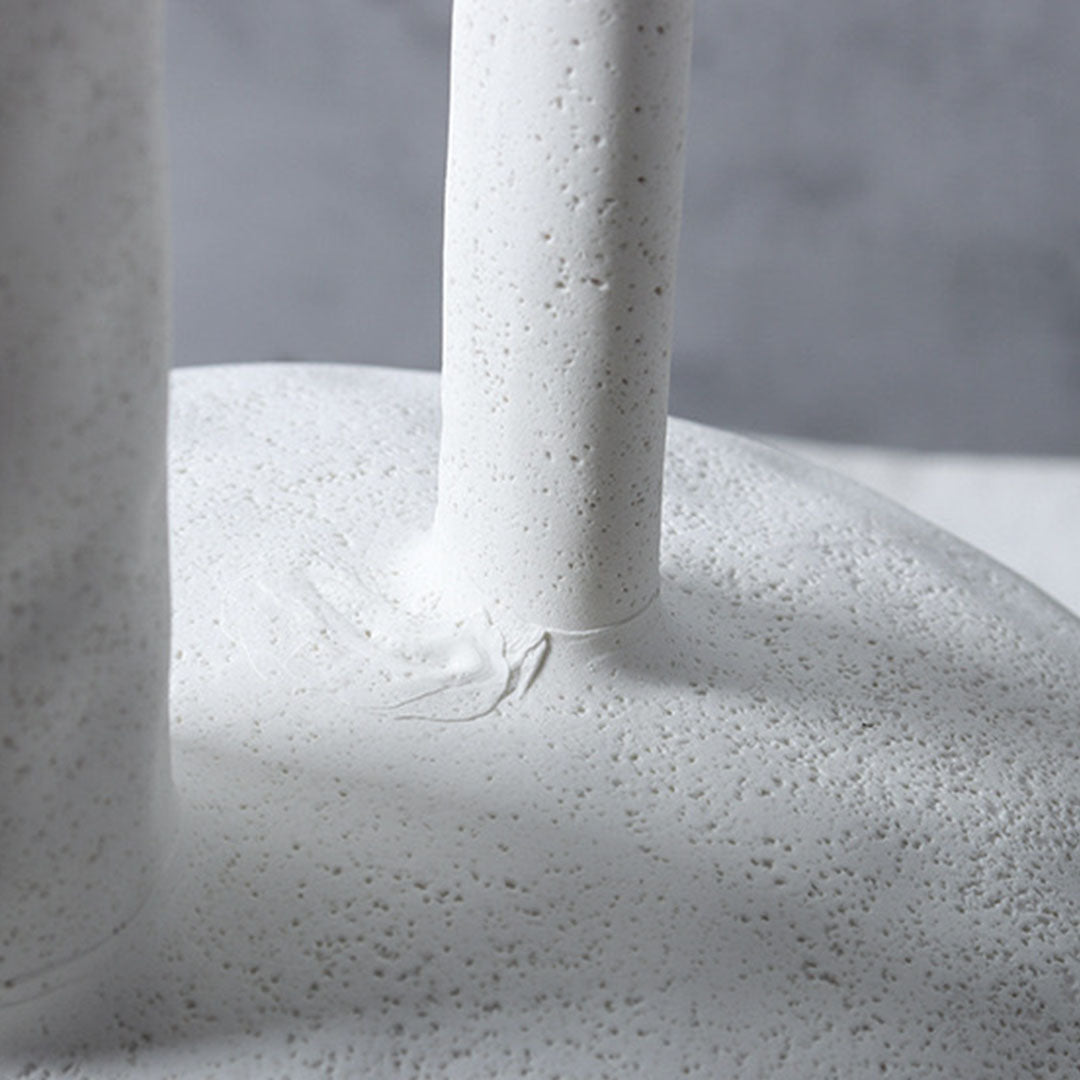SOGA 20x30cm Ornament Contemporary White Ceramic Vase Decorative for Minimalist and Elegant Home Decor