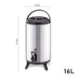 SOGA 16L Portable Insulated Cold/Heat Coffee Tea Beer Barrel Brew Pot With Dispenser