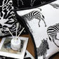 SOGA 45cm Black and White Light Luxury Zebra Cushion Decorative Square Pillow Living Room