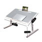 SOGA 2X 60X40cm Grey Small Laptop Bed Portable Foldable Study Table Adjustable