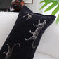 SOGA 2X 35cm Black Throw Pillow Elegant Decorative Cushion Living Room Modern Home Decor