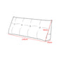 SOGA 2X 120cm Rose Red Triangular Wedge Bed Pillow Headboard Backrest Bedside Tatami Cushion Home Decor