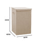 SOGA 2X Beige Large Collapsible Laundry Hamper Storage Box Foldable Canvas Basket Home Organiser Decor