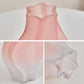 SOGA 25cm Pink Glass Vase Art Blown Hand Flower Tall Vintage Art Vases