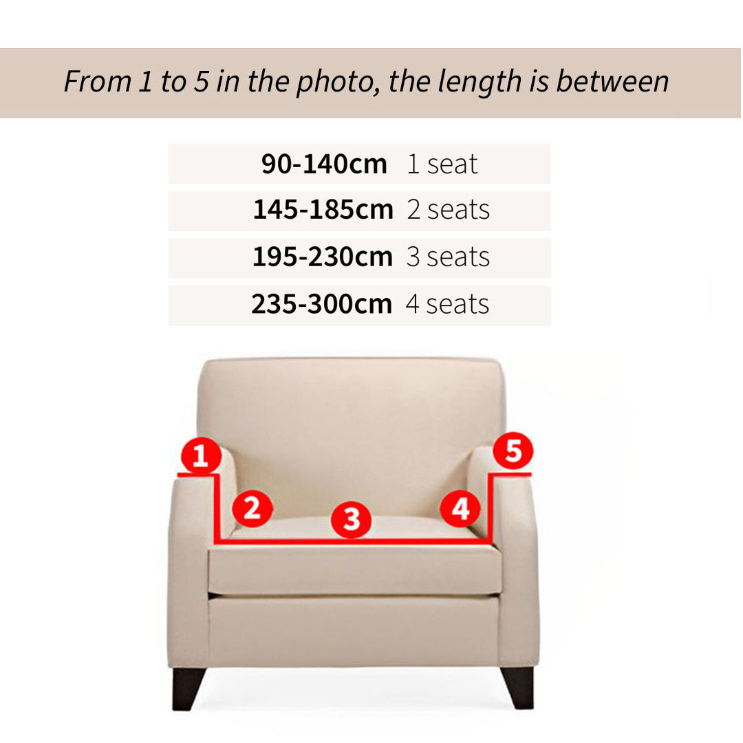 SOGA 1-Seater Black Sofa Cover Couch Protector High Stretch Lounge Slipcover Home Decor