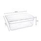 SOGA 150mm Clear Gastronorm GN Pan 1/2 Food Tray Storage Bundle of 2