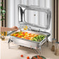 SOGA Stainless Steel Rectangular Chafing Dish Tray Buffet Cater Food Warmer Chafer with Top Lid