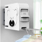 SOGA 160mm Wall-Mounted Clothes Line Dry Rack Retractable Space-Saving Foldable Hanger White