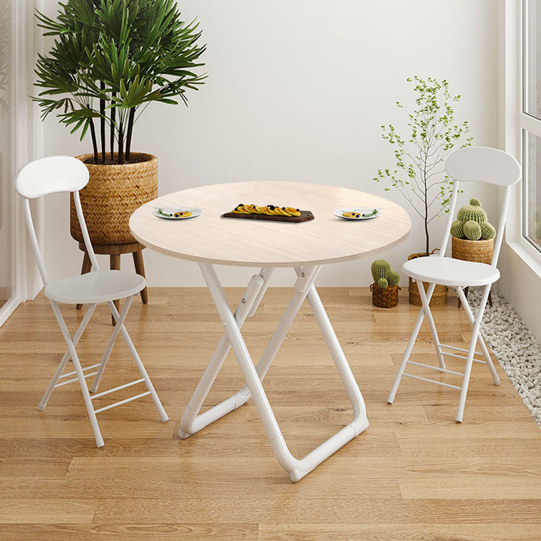 SOGA 80cm Light Wood Color Table Versatile Use Modern Design for Home Decor
