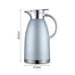 Soga 2.3L Blue Color 3-Layer Vacuum Insulated Stainless Steel Flask Ideal for Home and Office