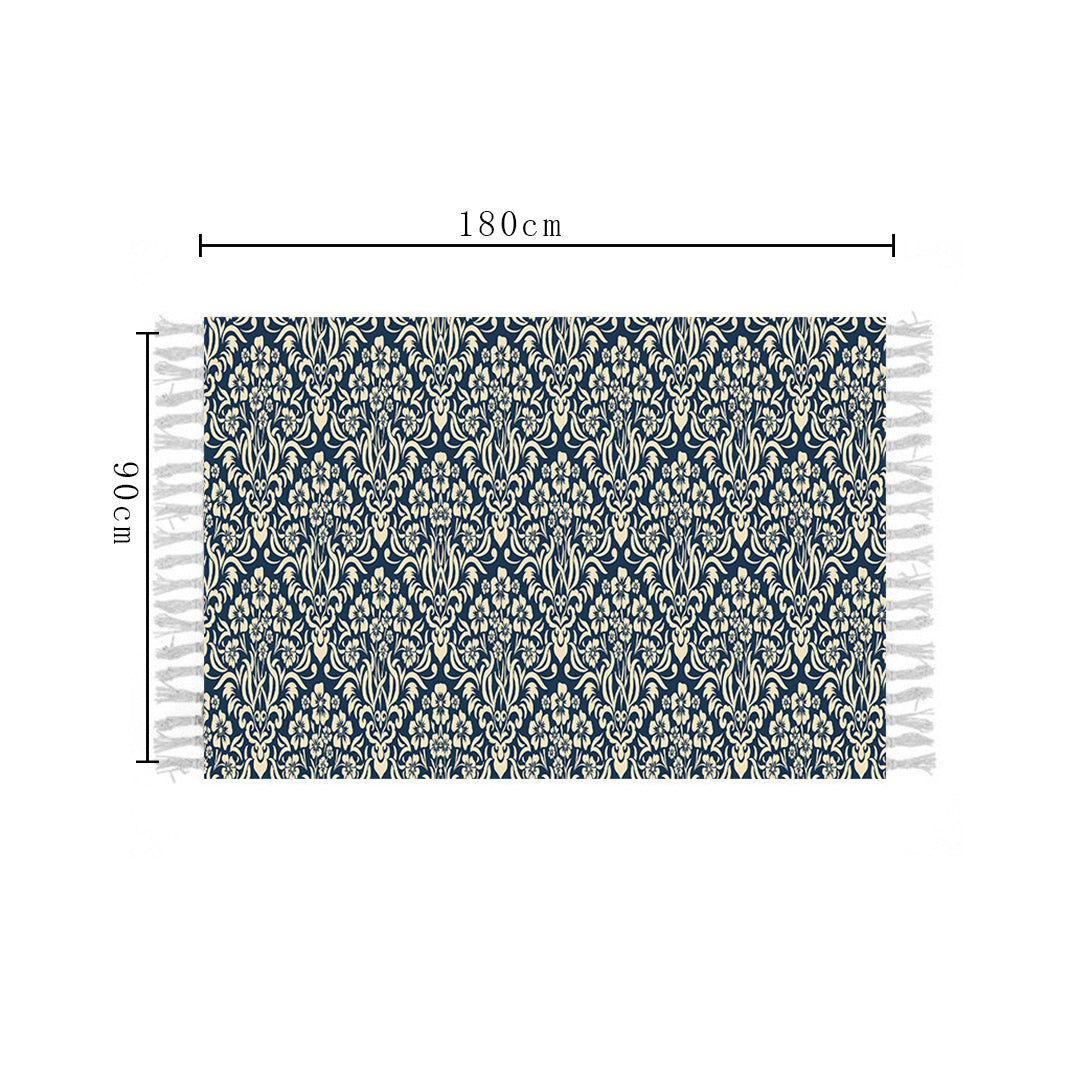 SOGA 90cm Cotton Polyester Vintage Area Rugs Living Room Hallway Floor Kitchen, Home Decor