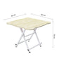 SOGA White Minimalist Cat Ear Folding Table Indoor Outdoor Portable Stall Desk Home Decor