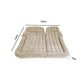 SOGA 2X Beige Inflatable Car Boot Mattress Portable Camping Air Bed Travel Sleeping Essentials