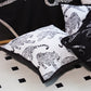 SOGA 45cm Throw Pillow White & Black Leopard Light Luxury Decorative Cushion for Living Room