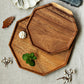 SOGA 2X 25cm Octagon Wooden Acacia Food Serving Tray Charcuterie Board Centerpiece Home Decor