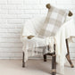 SOGA 35CM Pillow Lumbar Cover Decorative Plaid Farmhouse Cushion Throw Pillow