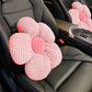SOGA 2X Pink Flower Cushion Shaped for Floor and Sitting Throw Pillow