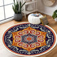 SOGA 90cm Round Mandala Ethnic Style Round Carpet, Anti-slip Doormat, Home Decor