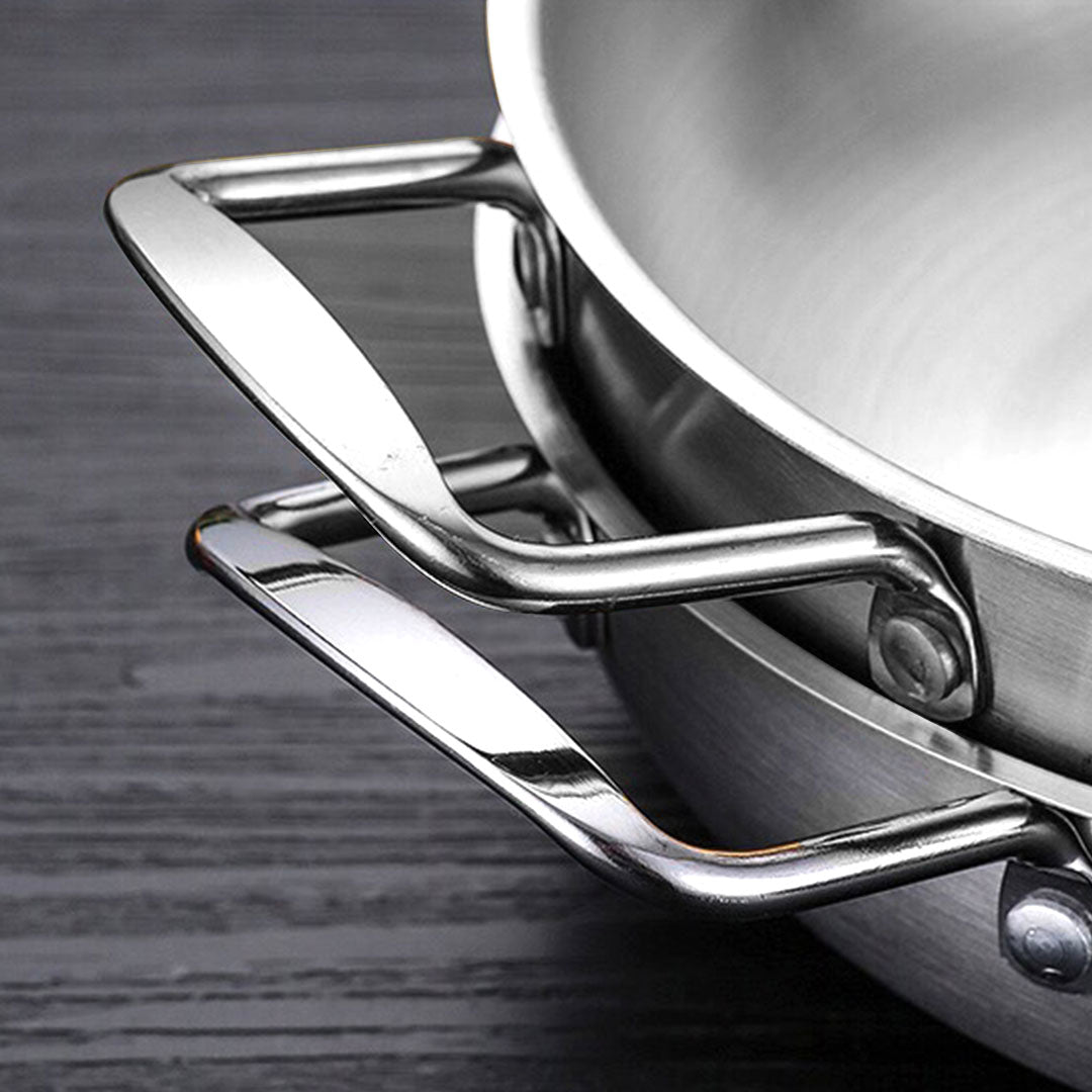 Soga 20cm Premium Silver Seafood Dry Pot Stockpot Versatile and Durable Kitchen Essential