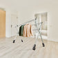 SOGA 2X 160cm Portable Drying Rack Clothes Steel Laundry Rack Foldable Space-Saving Laundry Holder 3 Poles