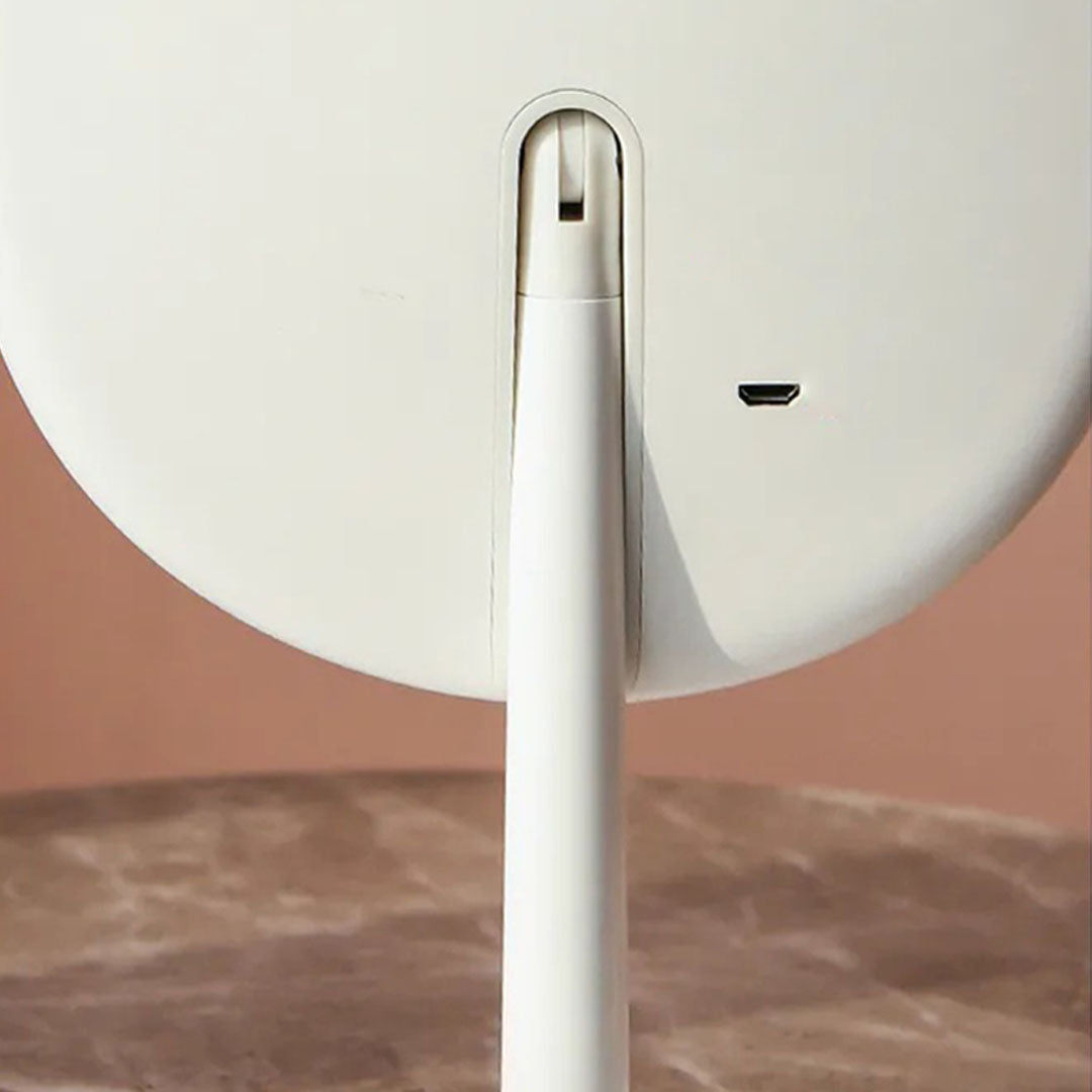 SOGA 2X White Antler LED Light Makeup Mirror Tabletop Vanity Home Decor