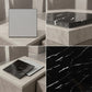 SOGA Peel & Stick Floor and Wall Tiles 30 x 30cm 10 Pack Black Faux Marble