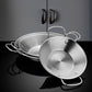 Soga 25cm Signature Dry Pot crafted with 201 Material in Silver Color and for Kitchen Essentials