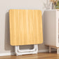 SOGA 2X 80cm Wood Color Board Square Table with White Legs Modern and Stylish Design for Home Decor