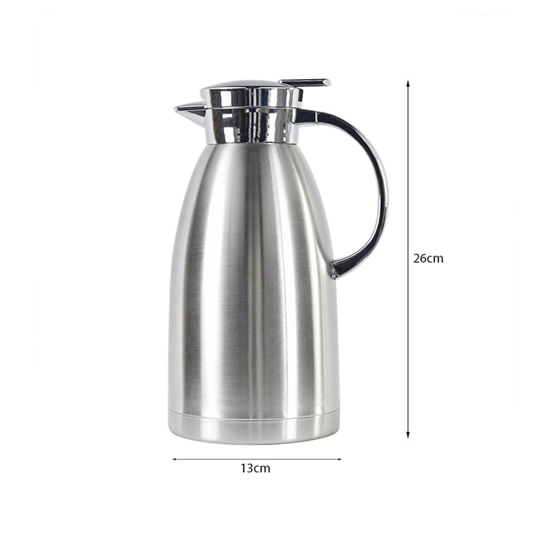 SOGA 1.8L Stainless Steel Insulated Vacuum Flask Water Coffee Jug Thermal